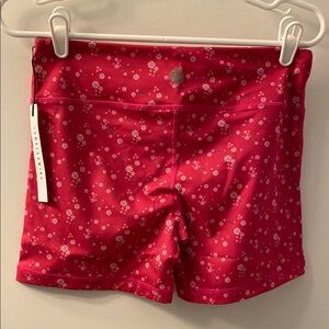 I Am Becoming Red Floral Shorts